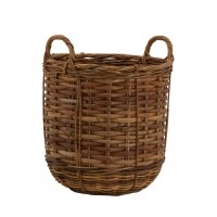 Pamięć okrągły garnek Rattan Ø 55 godzin h60 cm