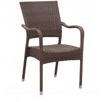 Tuin fauteuil in bruine hars