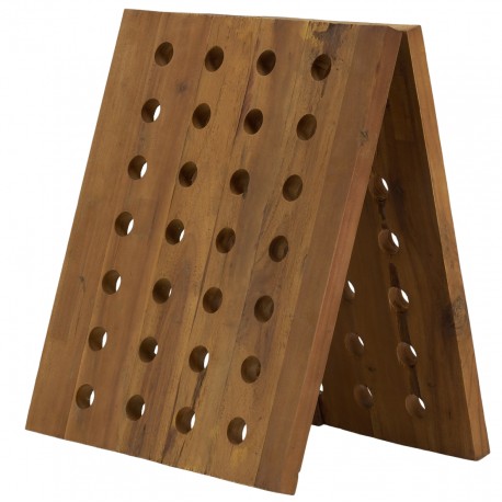 Puinen pullonpidin näyttö 56 pulloa