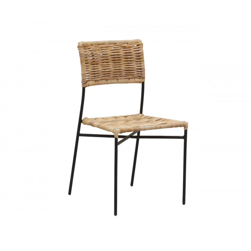 Rattan chair deals with metal legs