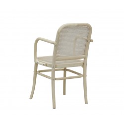 Wood and Canning Indoor Armchair with armrests, natural elegance and sustainable comfort