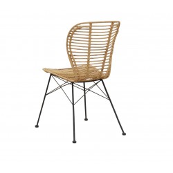 Rattan inner chair with metal feet Modern design, comfort, elegance and durability