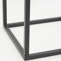 Porte-Bûches en Métal Laqué Noir : Rangement Bûches Rangement Bois de Chauffage Design Industriel pour Cheminée & Poêle