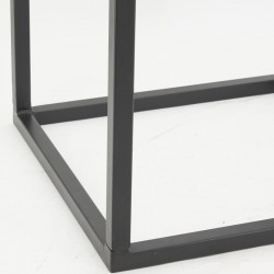 Porte-Bûches en Métal Laqué Noir : Rangement Bûches Rangement Bois de Chauffage Design Industriel pour Cheminée & Poêle