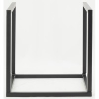 Czarny lakierowany uchwyt na metalowy nośnik