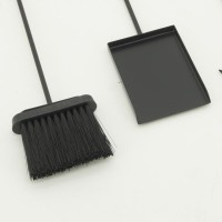Titulares de log de metal preto com 4 acessórios de lareira: design de servidores de madeira & armazenamento intervalos