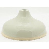 Beżowy lakierowany bambusowy abażur do lampy zawieszenia