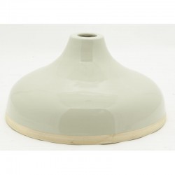 Abat-jour en bambou laqué beige pour lampe suspension