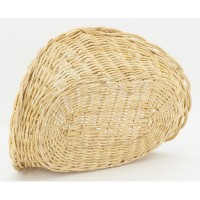 Panier à bûches en poelet naturel