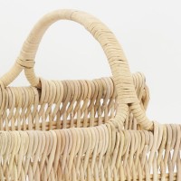 Panier à bûches en poelet naturel