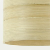 Naturlig bambus lampeskærm ø 18 cm