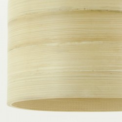 Naturlig bambus lampeskærm ø 18 cm