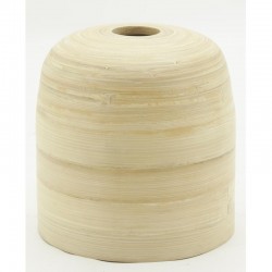 Abat-Jour en Bambou Naturel Ø 18 cm : Suspension Artisanale Écoresponsable pour Lampe Chevet, Salon & Déco Boisée