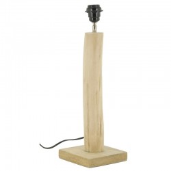 Pé da lâmpada de madeira bruta H40 cm: altura de suporte natural da lâmpada 40 cm & projeto de suporte da luminária de madeira m