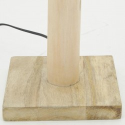 Base de lâmpada em madeira bruta H40 cm