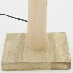 Pied de lampe en bois brut H40 cm