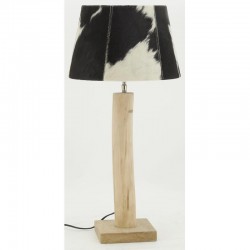 Pied de lampe en bois brut H40 cm