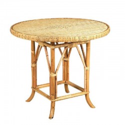 Round table in natural rattan ø 80 cm