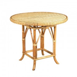 Round table in natural rattan ø 120 cm
