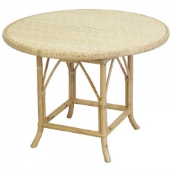 Natural rattan table ø 100 cm