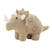 Cale-porte dinosaure en coton beige chambre enfant