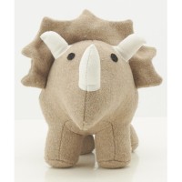 Cale-porte dinosaure en coton beige chambre enfant