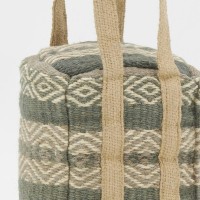 Katoen en jute deurwig met handvat: zware deur score natuurlijke stof en stop gate boho chic