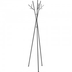 Porte-manteau en métal gris 3 pieds Arbre