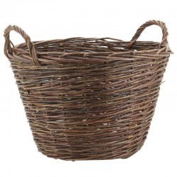Large round basket of raw osier ø 50 cm
