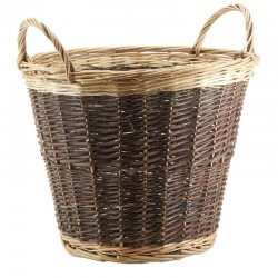 Large raw and buff wicker...