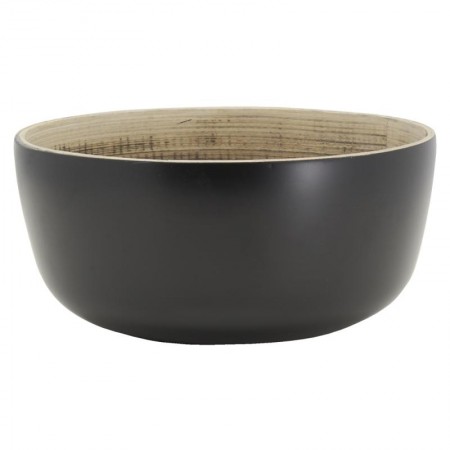 5five Bamboe Saladeschaal - Zwart, 20 cm | Servies