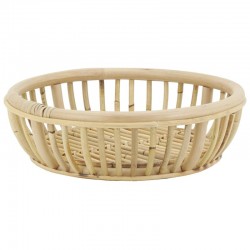 Round natural rattan basket ø 42 cm