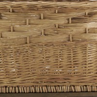 Corbeille à linge en osier buff brun