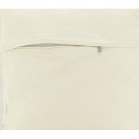 Coussin en coton fleurs marron 45 x 45 cm