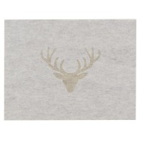 Lot de 6 sets de table en feutrine motifs cerfs 45 x 35 cm
