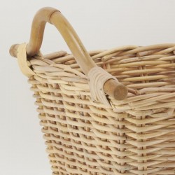 Cestino della lavanderia con manici naturali in rattan | Branded Laundry Basker Grande capacità