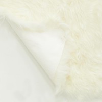 Pelle di pecora bianca naturale al 100% 90 x 60 cm