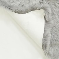 Peau de mouton grise 100% naturelle 90 x 60 cm