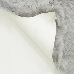 100% natural gray sheepskin 90 x 60 cm