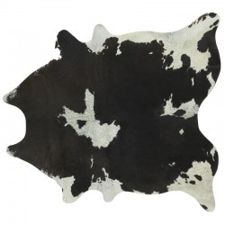Natural and brown cowhide rug approx. 200cm