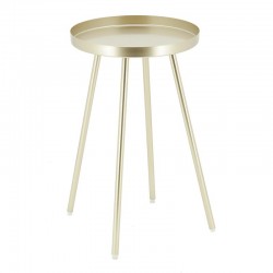 Table basse ronde en métal doré ø 30 h 50 cm