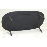 Table basse en métal teinté noir 122 x 60 x 30 cm