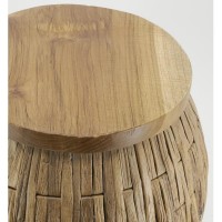 Table sellette en Jacynthe avec plateau en teck