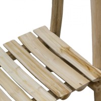 Porte-manteaux en branches de teck naturel