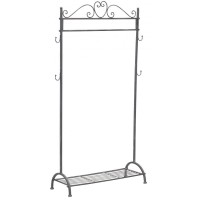 Bärande Grå Metall Coat Rack Modular Solid Entré Garderob