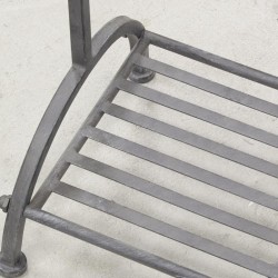 Bærer grå metal coat rack modulær solid indgang garderobe