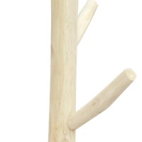 Frakkstativ til fots i solid teakgren Naturlig design og elegant floatdesign