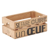 Boite à oeufs en bois x6