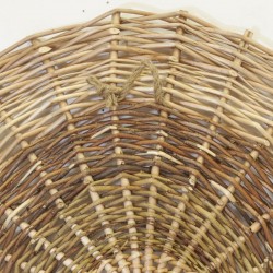 Lot de 3 disques ronds en osier - Décorations murales en osier