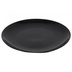 Lot de 6 assiettes en porcelaine noire